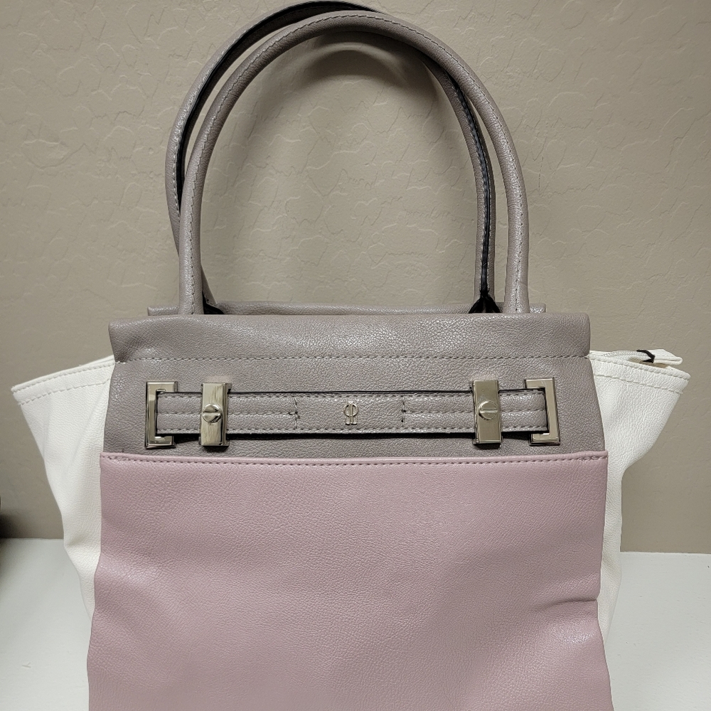 Gray/pink purse